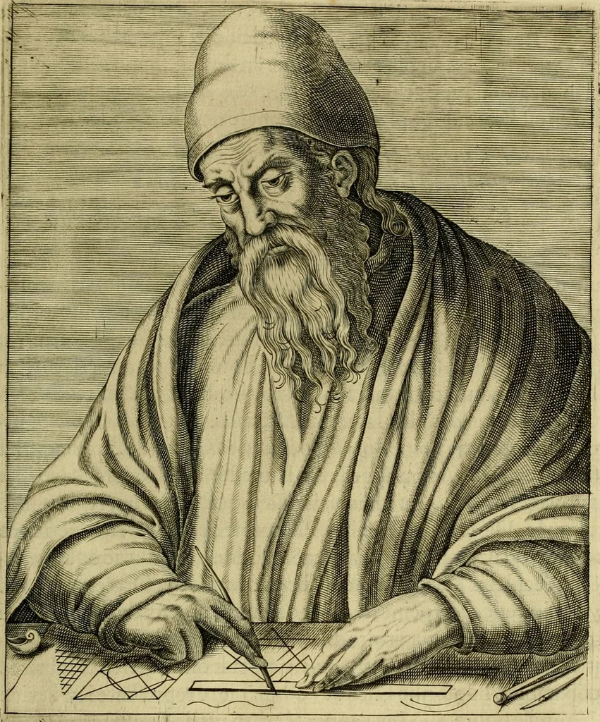 An illustration from Les vrais pourtraits et vies des hommes illustres grecz, latins et payens, 1584, leaf 134