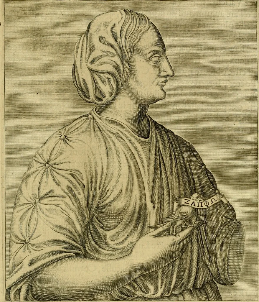 An illustration from Les vrais pourtraits et vies des hommes illustres grecz, latins et payens, 1584, leaf 148