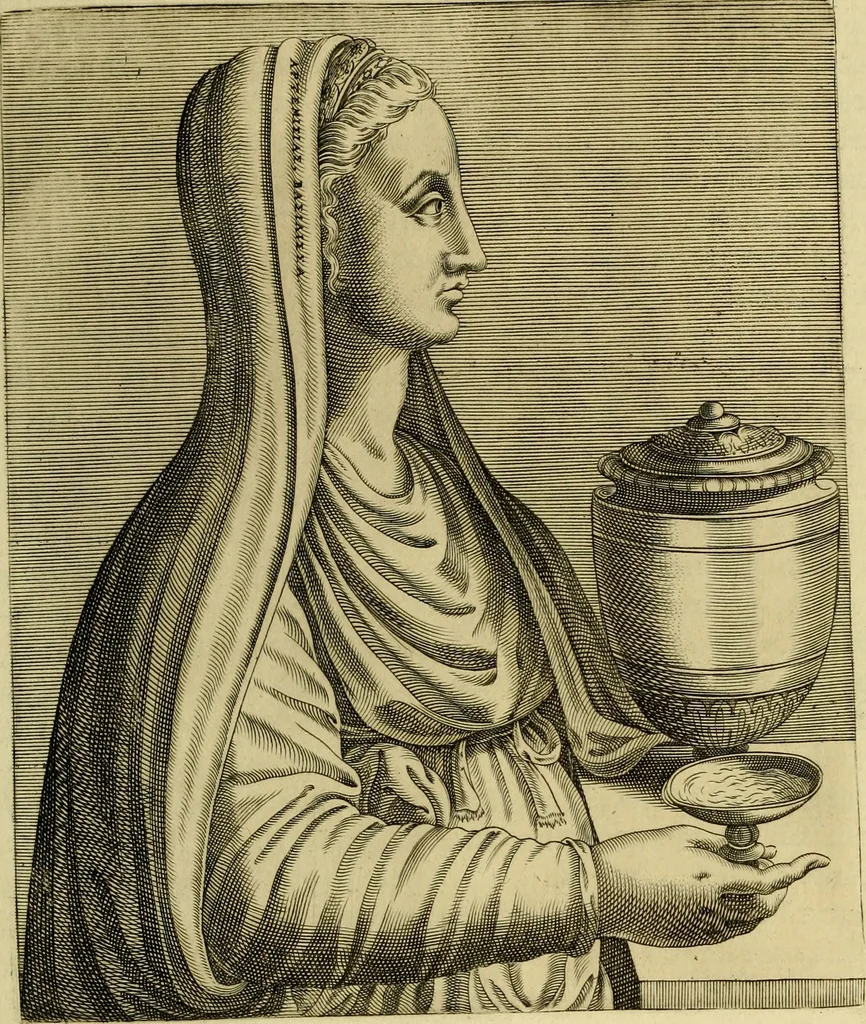 An illustration from Les vrais pourtraits et vies des hommes illustres grecz, latins et payens, 1584, leaf 180