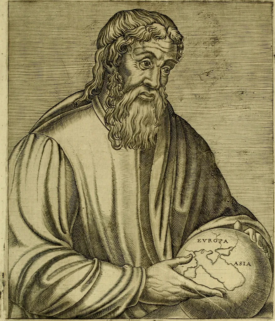 An illustration from Les vrais pourtraits et vies des hommes illustres grecz, latins et payens, 1584, leaf 190