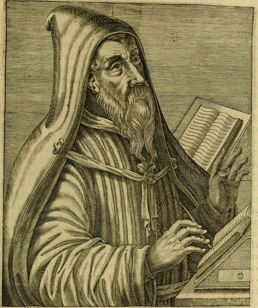An illustration from Les vrais pourtraits et vies des hommes illustres grecz, latins et payens, 1584, leaf 244