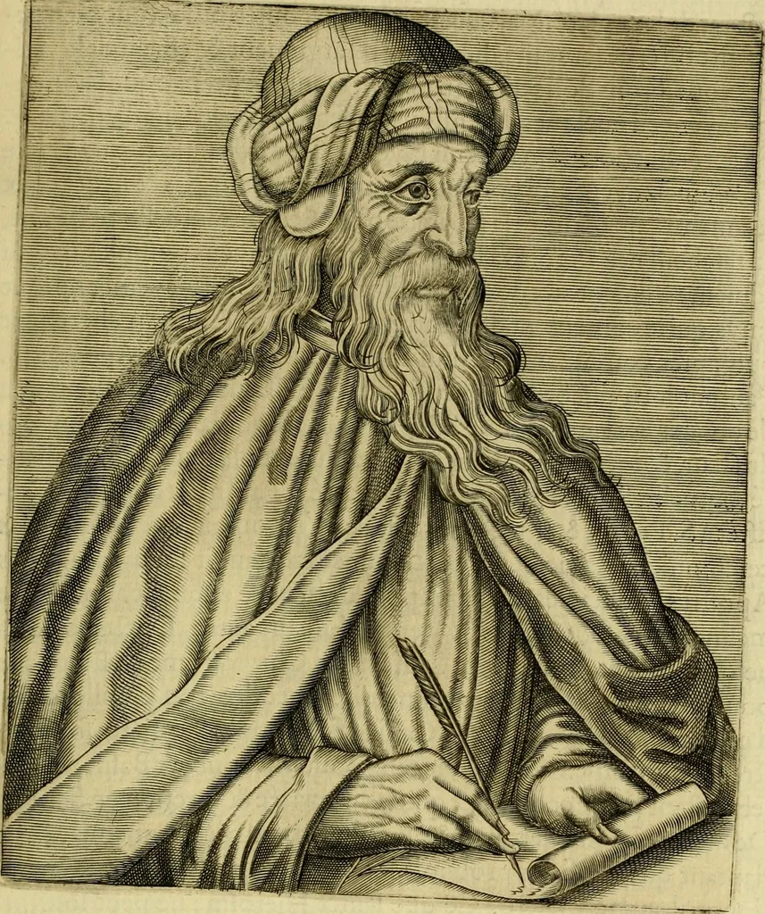 An illustration from Les vrais pourtraits et vies des hommes illustres grecz, latins et payens, 1584, leaf 270