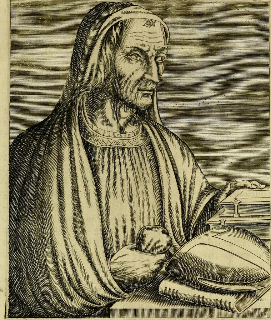 An illustration from Les vrais pourtraits et vies des hommes illustres grecz, latins et payens, 1584, leaf 274