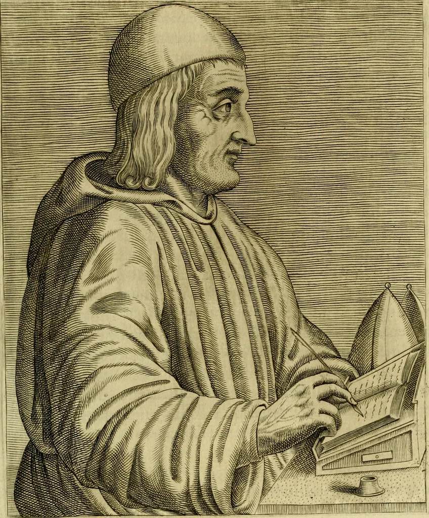 An illustration from Les vrais pourtraits et vies des hommes illustres grecz, latins et payens, 1584, leaf 300