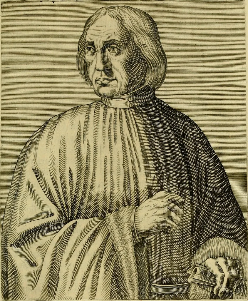 An illustration from Les vrais pourtraits et vies des hommes illustres grecz, latins et payens, 1584, leaf 344