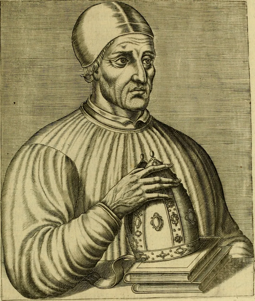 An illustration from Les vrais pourtraits et vies des hommes illustres grecz, latins et payens, 1584, leaf 352