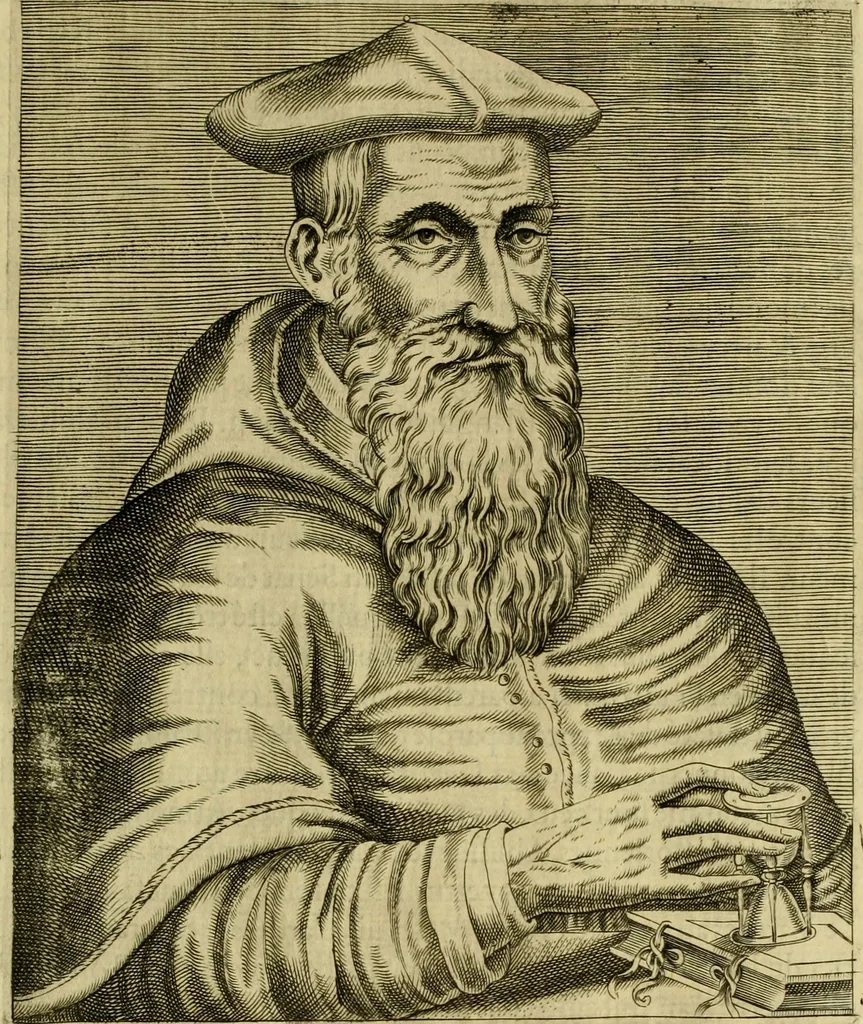 An illustration from Les vrais pourtraits et vies des hommes illustres grecz, latins et payens, 1584, leaf 374
