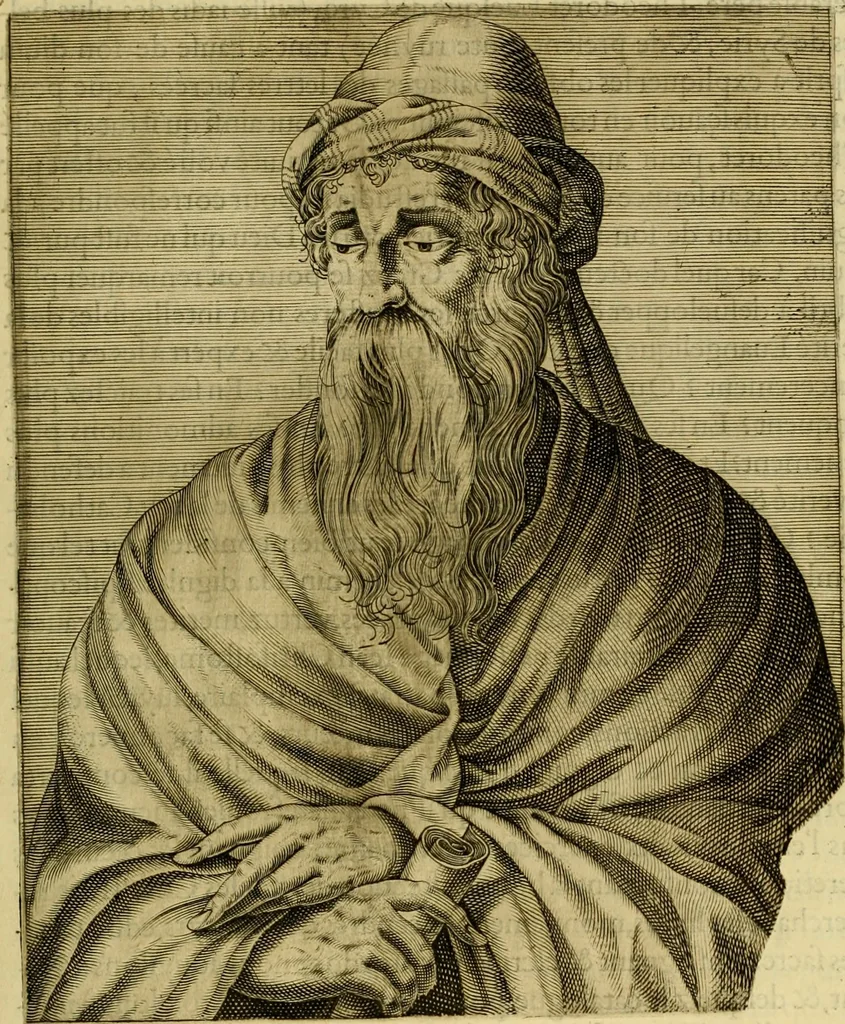 An illustration from Les vrais pourtraits et vies des hommes illustres grecz, latins et payens, 1584, leaf 78