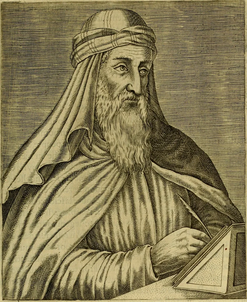 An illustration from Les vrais pourtraits et vies des hommes illustres grecz, latins et payens, 1584, leaf 84