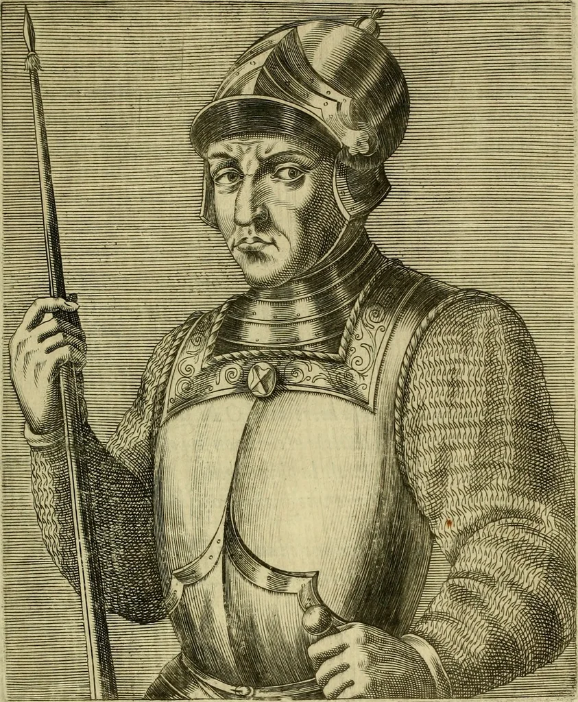 An illustration from Les vrais pourtraits et vies des hommes illustres grecz, latins et payens, 1584, leaf 144