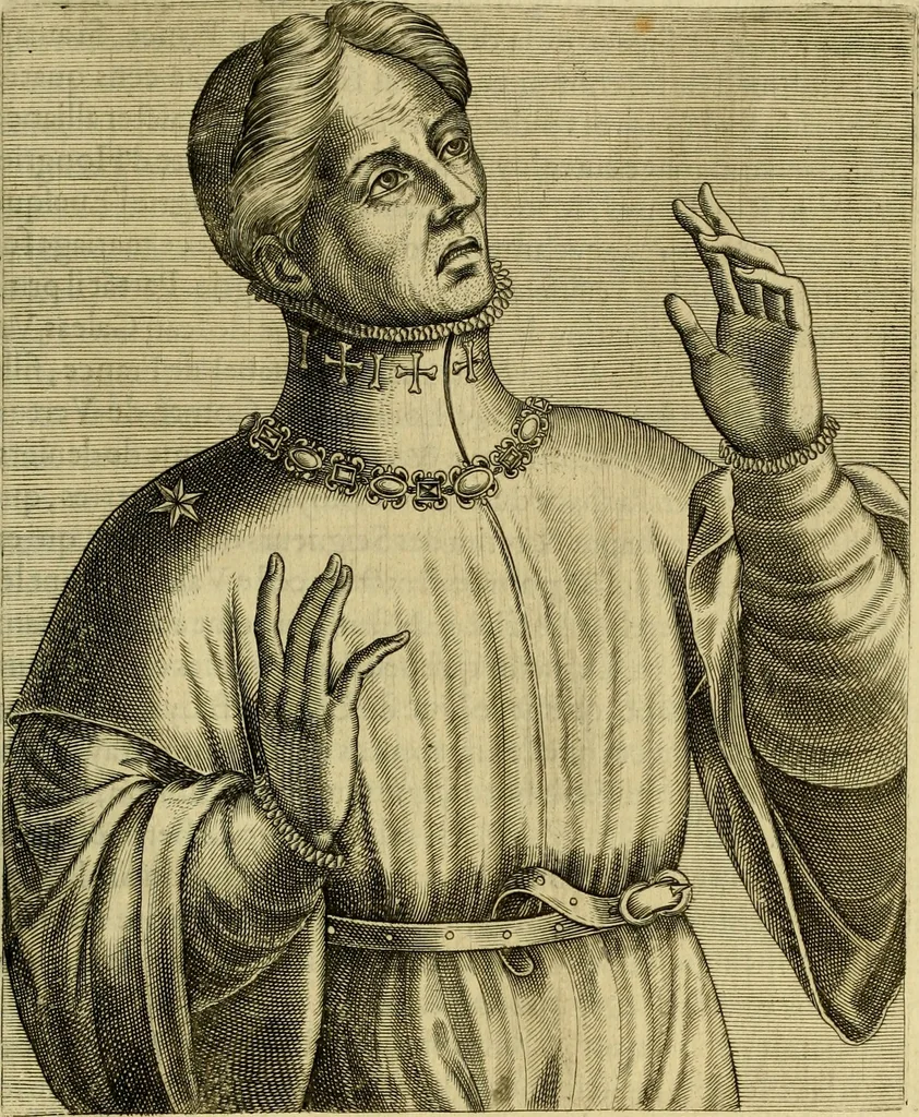 An illustration from Les vrais pourtraits et vies des hommes illustres grecz, latins et payens, 1584, leaf 254