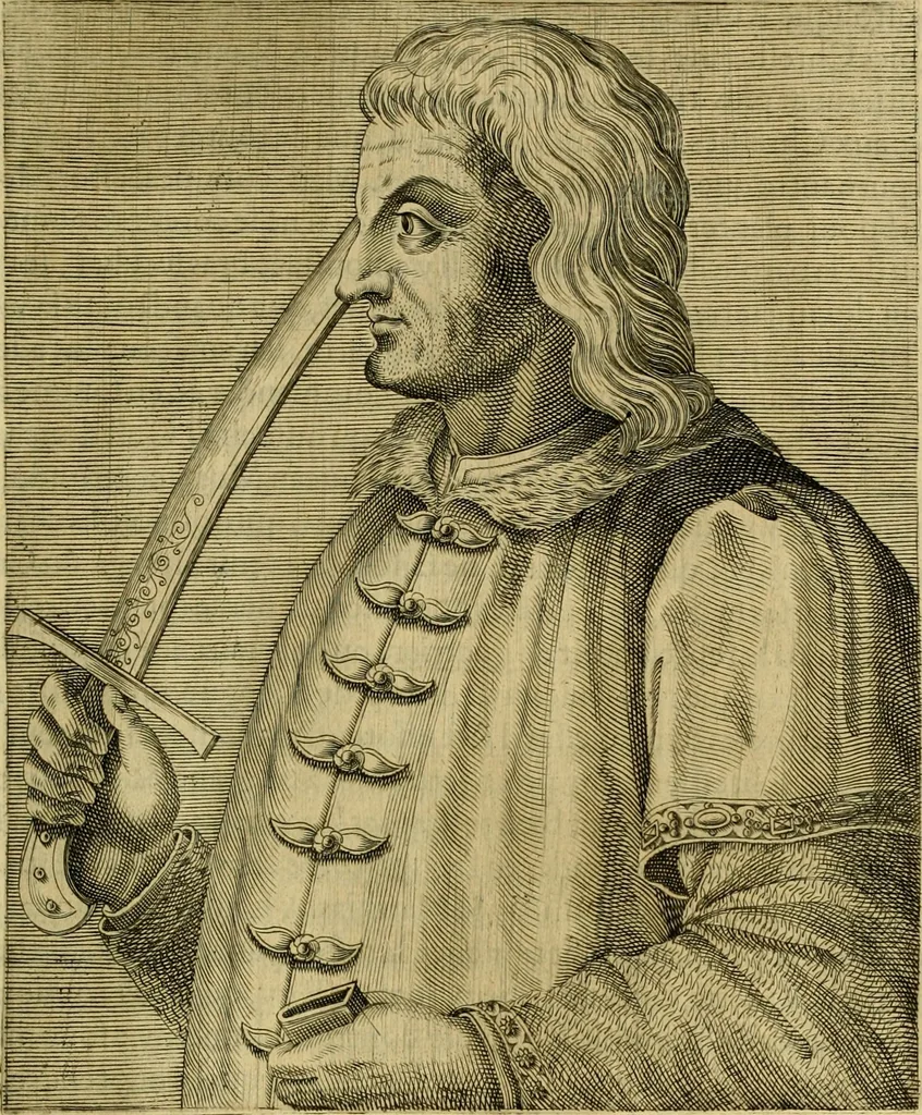 An illustration from Les vrais pourtraits et vies des hommes illustres grecz, latins et payens, 1584, leaf 298