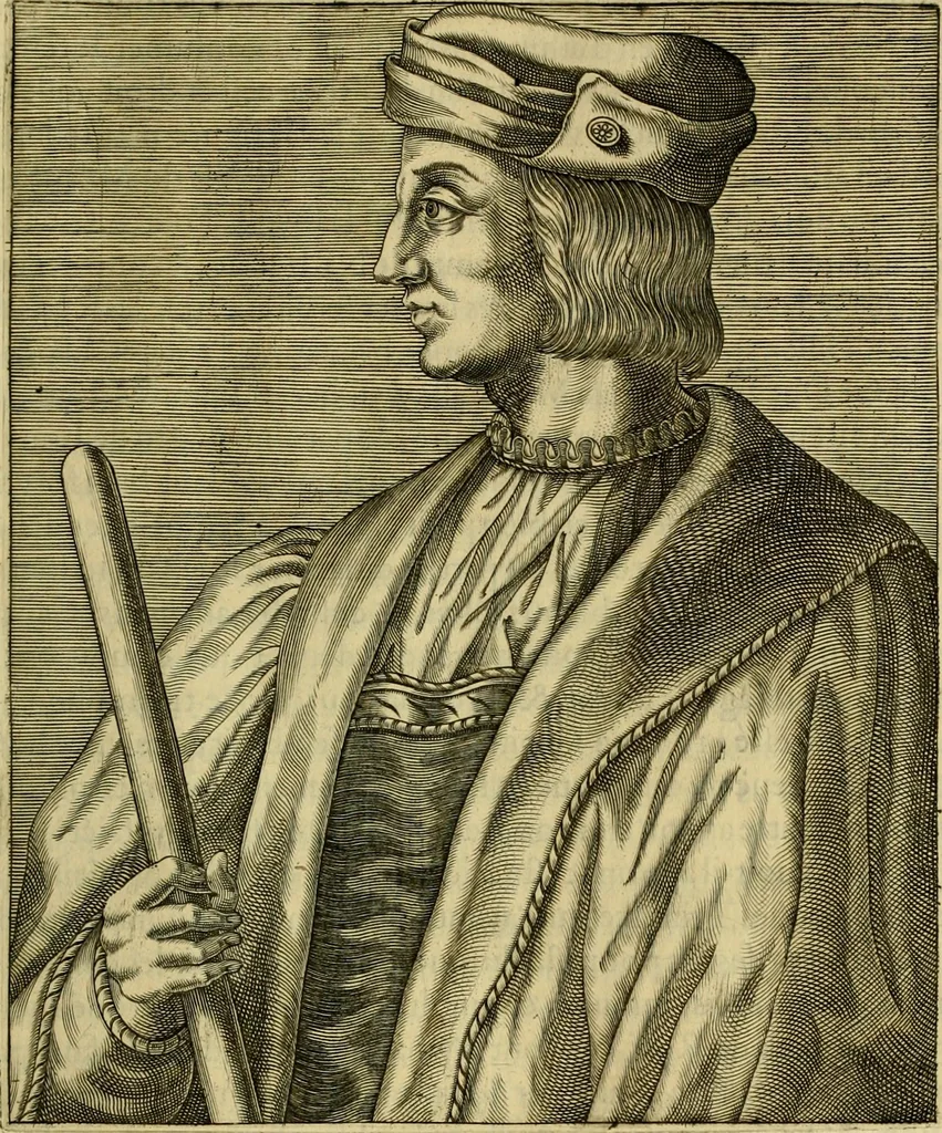 An illustration from Les vrais pourtraits et vies des hommes illustres grecz, latins et payens, 1584, leaf 304