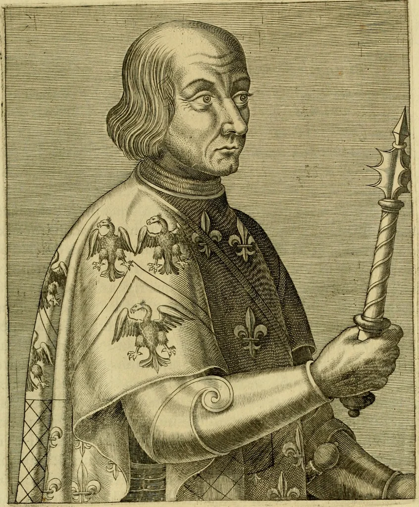 An illustration from Les vrais pourtraits et vies des hommes illustres grecz, latins et payens, 1584, leaf 328