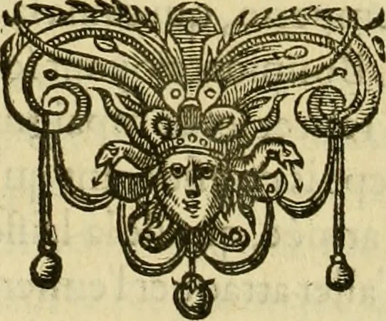 An illustration from Les vrais pourtraits et vies des hommes illustres grecz, latins et payens, 1584, leaf 343