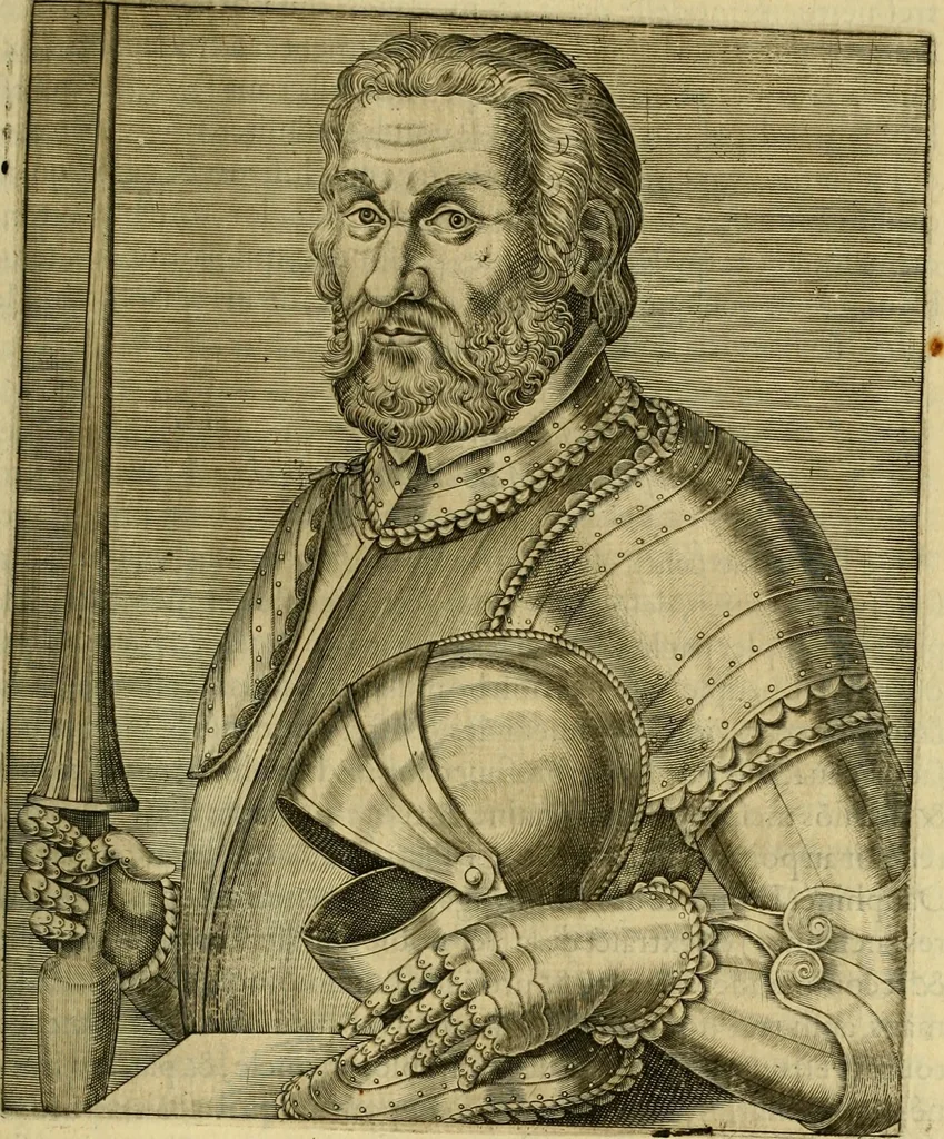 An illustration from Les vrais pourtraits et vies des hommes illustres grecz, latins et payens, 1584, leaf 350