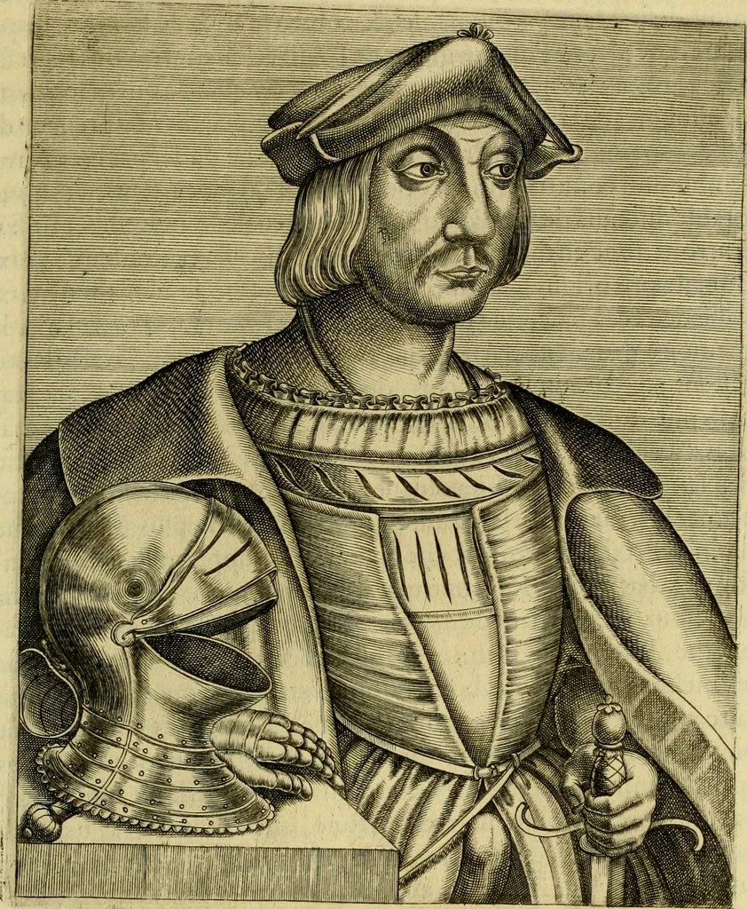 An illustration from Les vrais pourtraits et vies des hommes illustres grecz, latins et payens, 1584, leaf 384