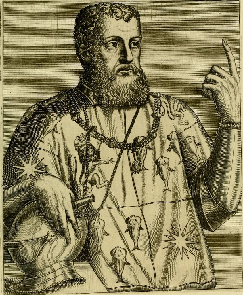 An illustration from Les vrais pourtraits et vies des hommes illustres grecz, latins et payens, 1584, leaf 424