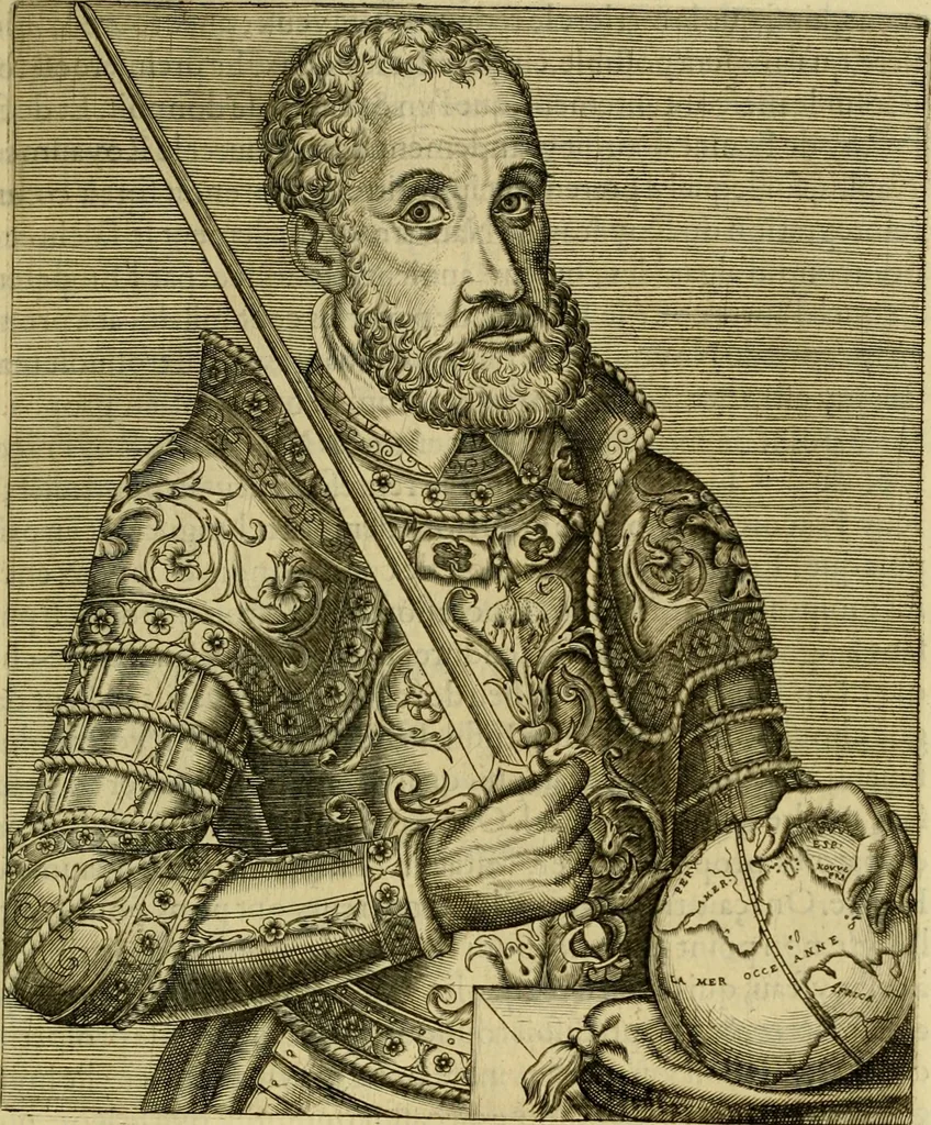 An illustration from Les vrais pourtraits et vies des hommes illustres grecz, latins et payens, 1584, leaf 10