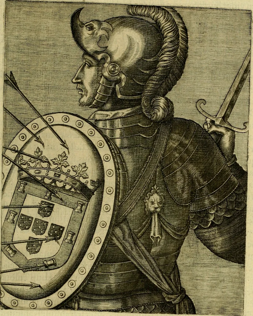 An illustration from Les vrais pourtraits et vies des hommes illustres grecz, latins et payens, 1584, leaf 134