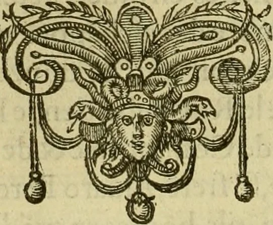 An illustration from Les vrais pourtraits et vies des hommes illustres grecz, latins et payens, 1584, leaf 141