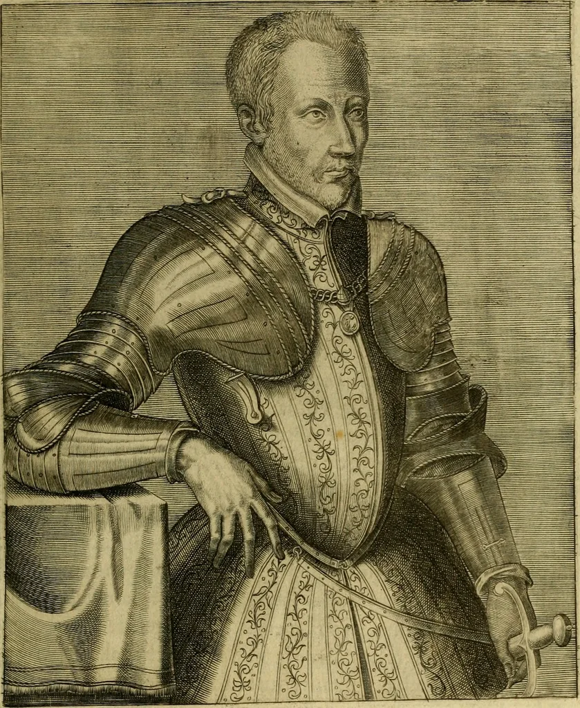 An illustration from Les vrais pourtraits et vies des hommes illustres grecz, latins et payens, 1584, leaf 142