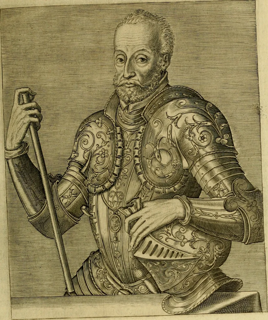 An illustration from Les vrais pourtraits et vies des hommes illustres grecz, latins et payens, 1584, leaf 150