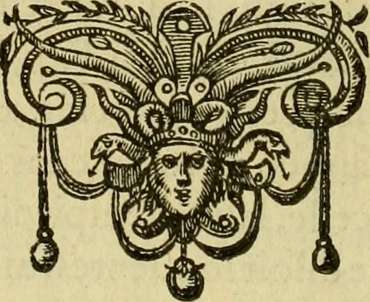 An illustration from Les vrais pourtraits et vies des hommes illustres grecz, latins et payens, 1584, leaf 19