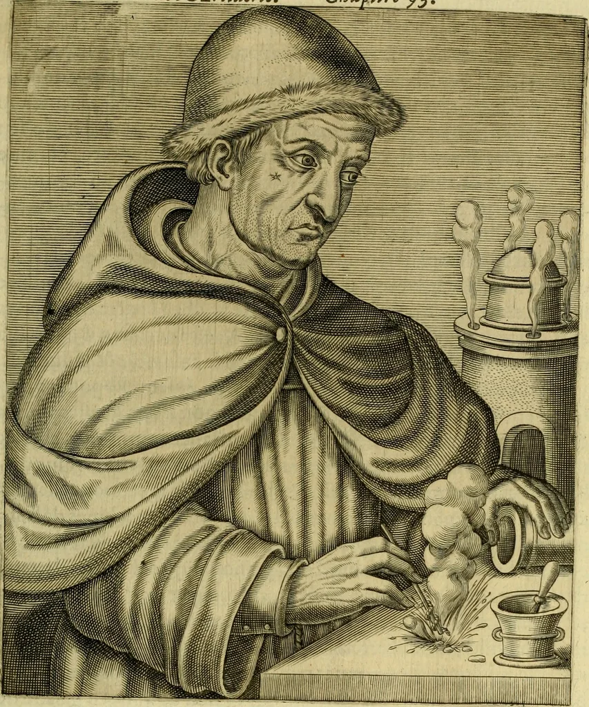 An illustration from Les vrais pourtraits et vies des hommes illustres grecz, latins et payens, 1584, leaf 204