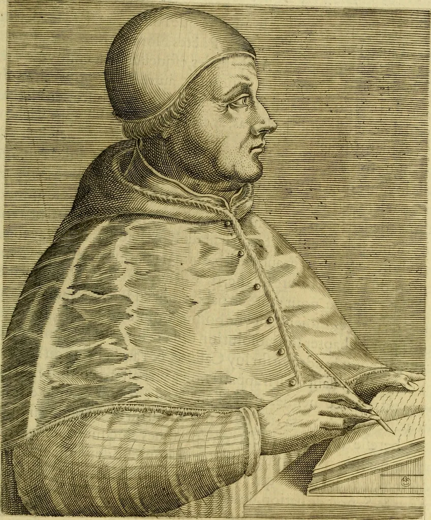 An illustration from Les vrais pourtraits et vies des hommes illustres grecz, latins et payens, 1584, leaf 214