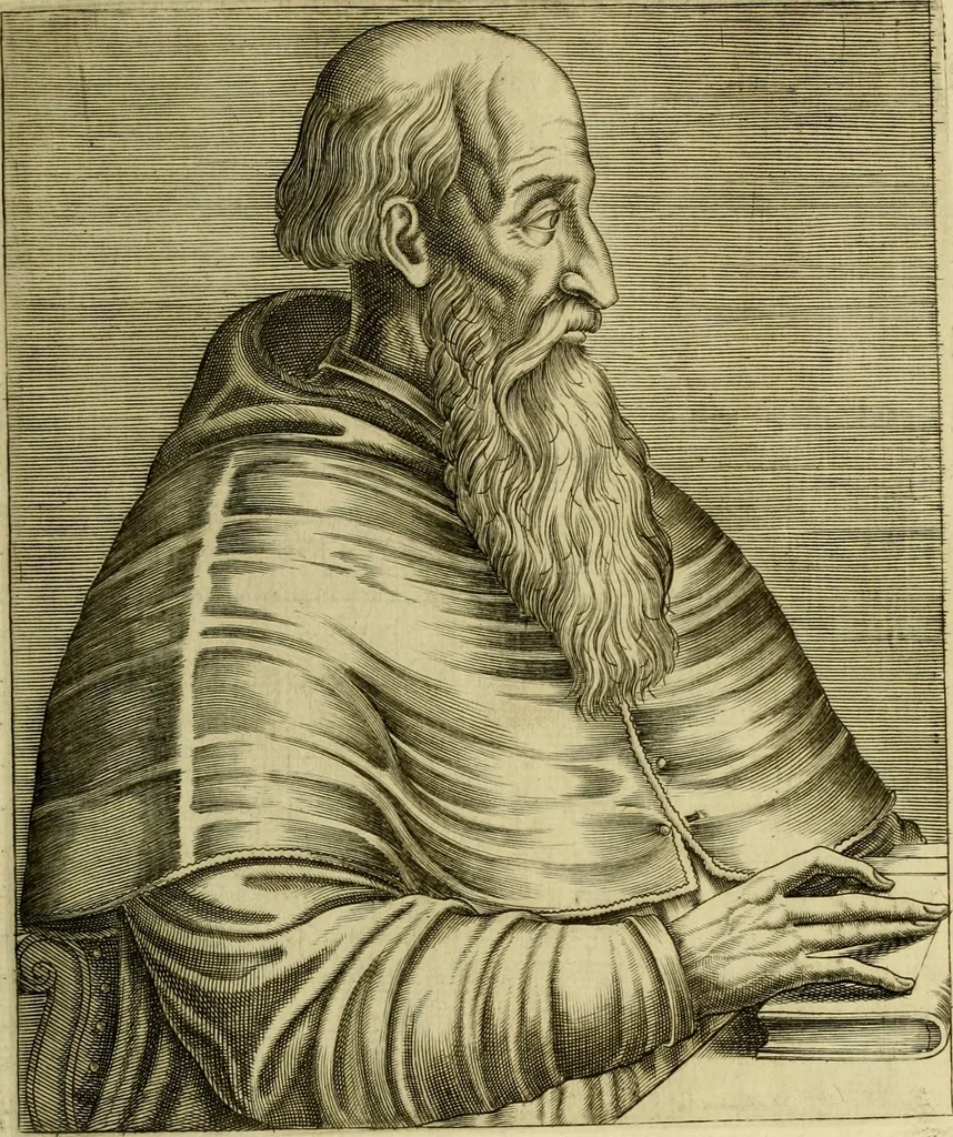 An illustration from Les vrais pourtraits et vies des hommes illustres grecz, latins et payens, 1584, leaf 228