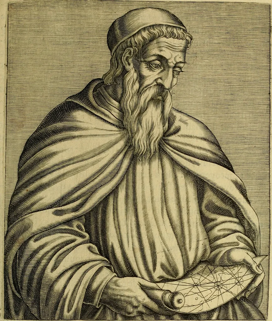 An illustration from Les vrais pourtraits et vies des hommes illustres grecz, latins et payens, 1584, leaf 246