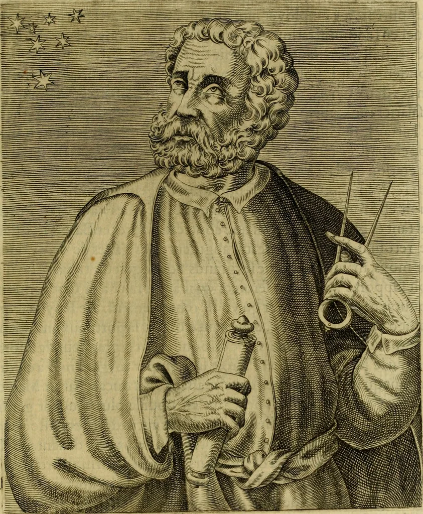 An illustration from Les vrais pourtraits et vies des hommes illustres grecz, latins et payens, 1584, leaf 250