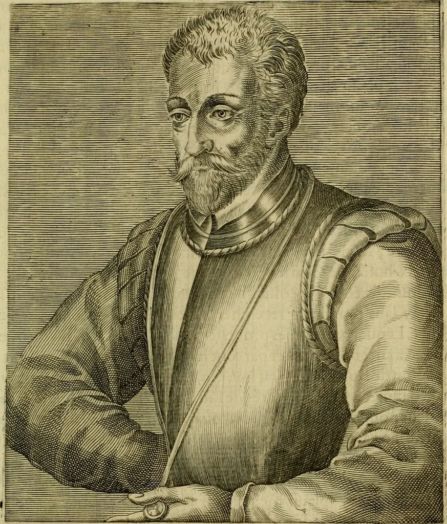 An illustration from Les vrais pourtraits et vies des hommes illustres grecz, latins et payens, 1584, leaf 30