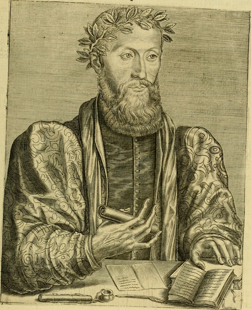 An illustration from Les vrais pourtraits et vies des hommes illustres grecz, latins et payens, 1584, leaf 308