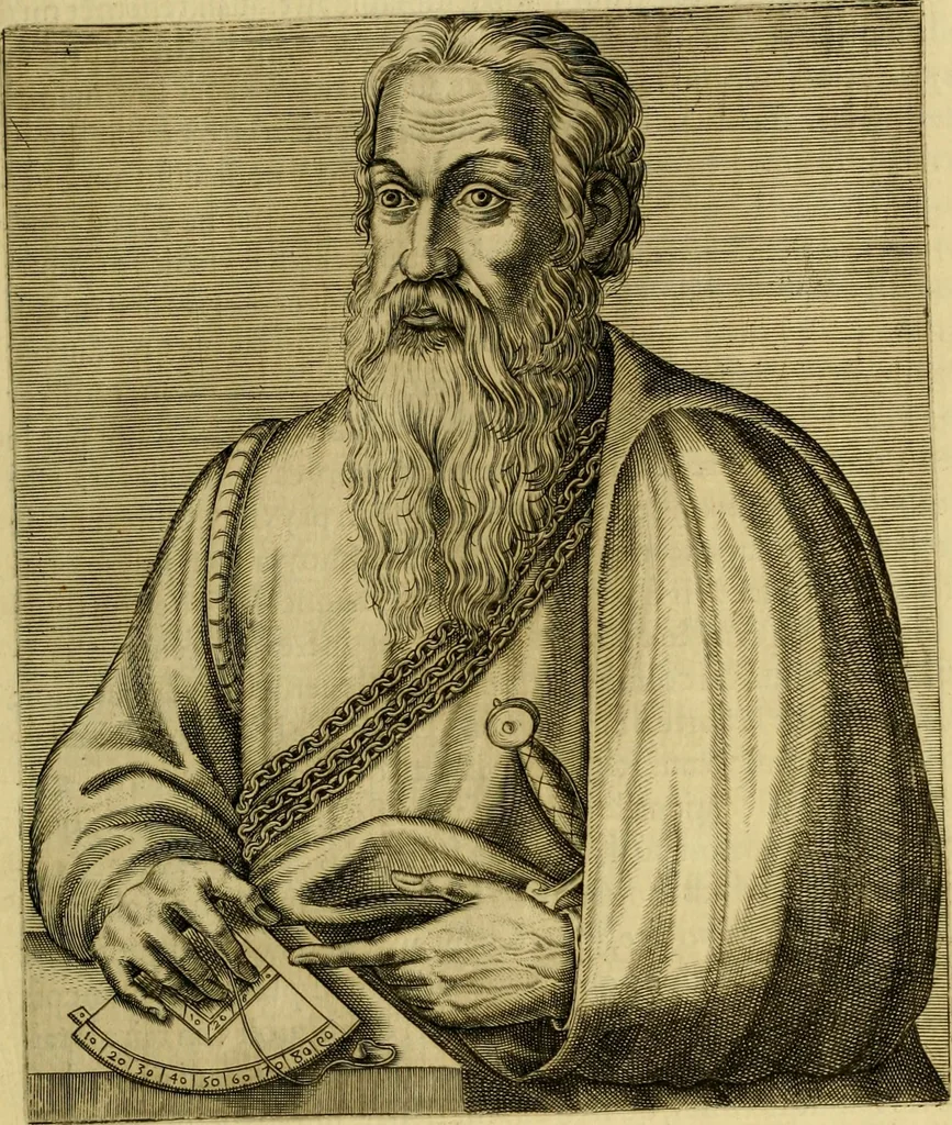 An illustration from Les vrais pourtraits et vies des hommes illustres grecz, latins et payens, 1584, leaf 36