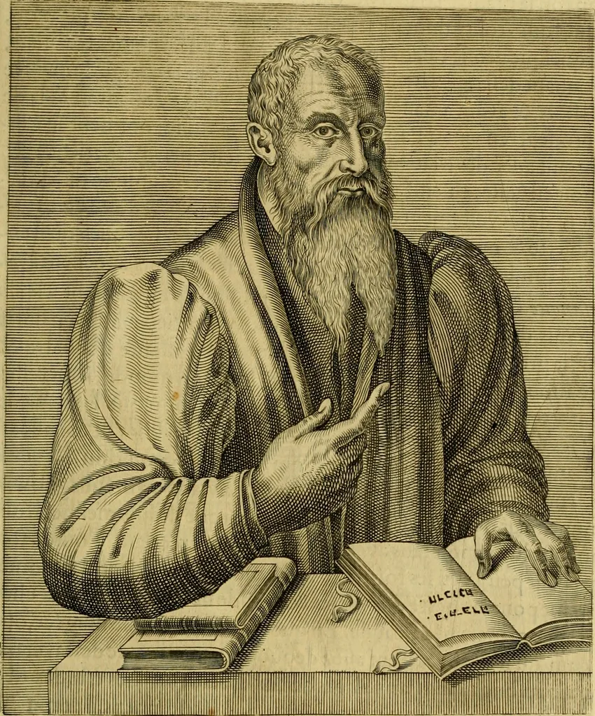 An illustration from Les vrais pourtraits et vies des hommes illustres grecz, latins et payens, 1584, leaf 370