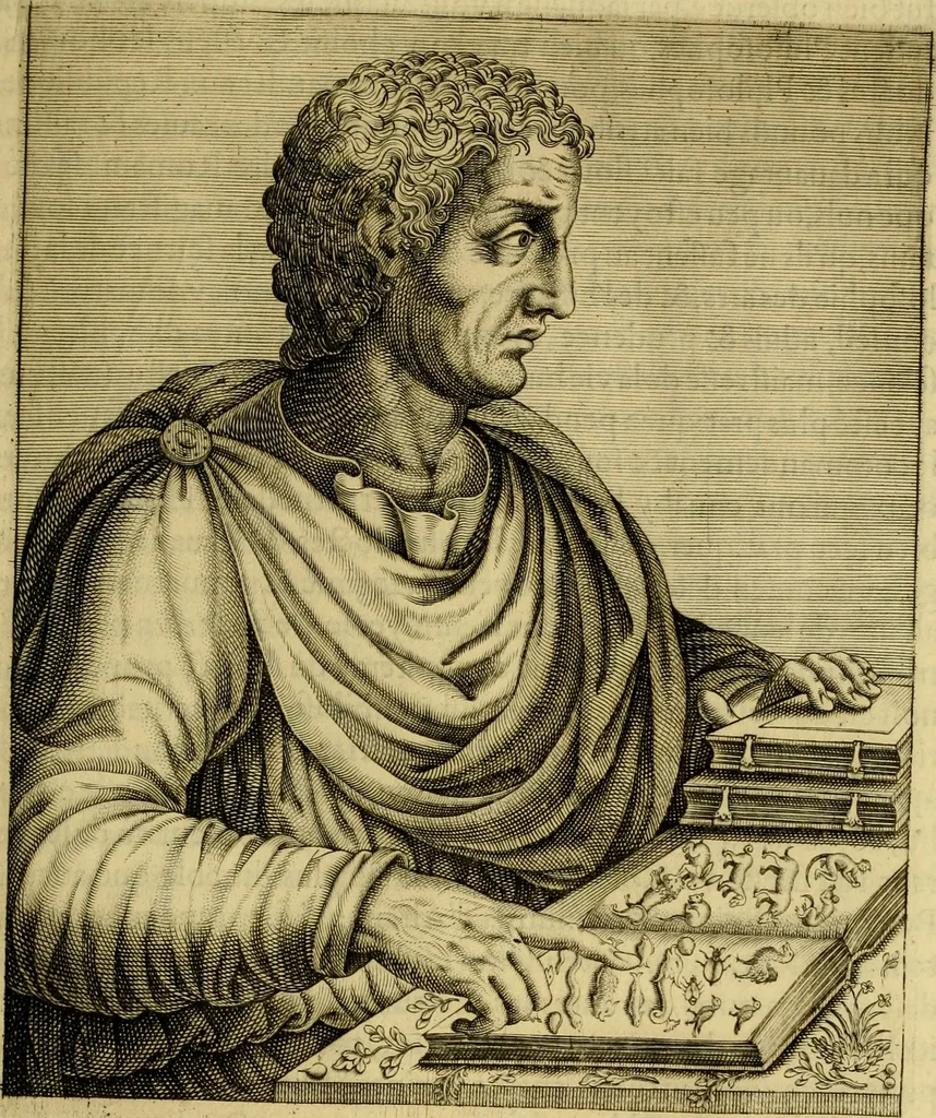 An illustration from Les vrais pourtraits et vies des hommes illustres grecz, latins et payens, 1584, leaf 418