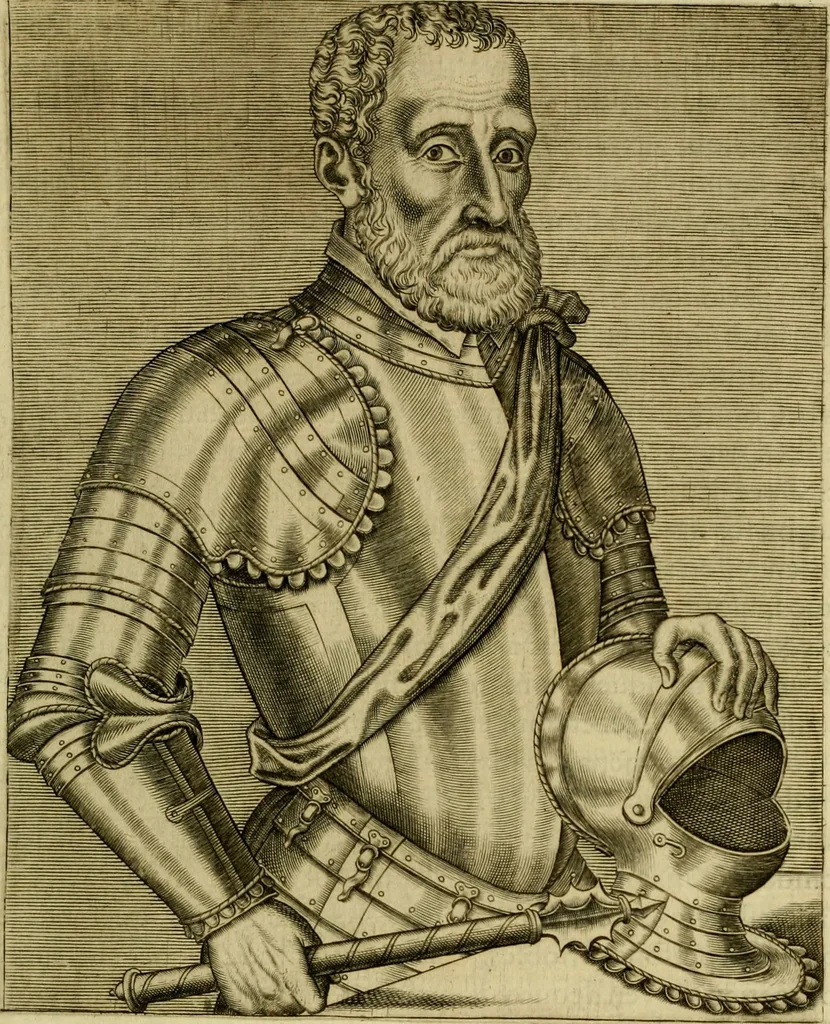 An illustration from Les vrais pourtraits et vies des hommes illustres grecz, latins et payens, 1584, leaf 42