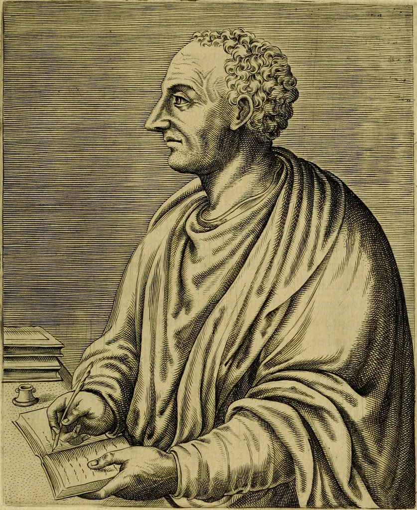 An illustration from Les vrais pourtraits et vies des hommes illustres grecz, latins et payens, 1584, leaf 426