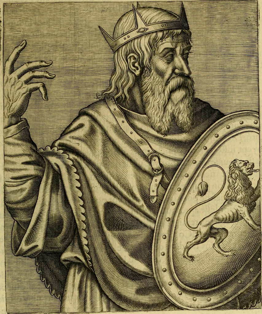 An illustration from Les vrais pourtraits et vies des hommes illustres grecz, latins et payens, 1584, leaf 444