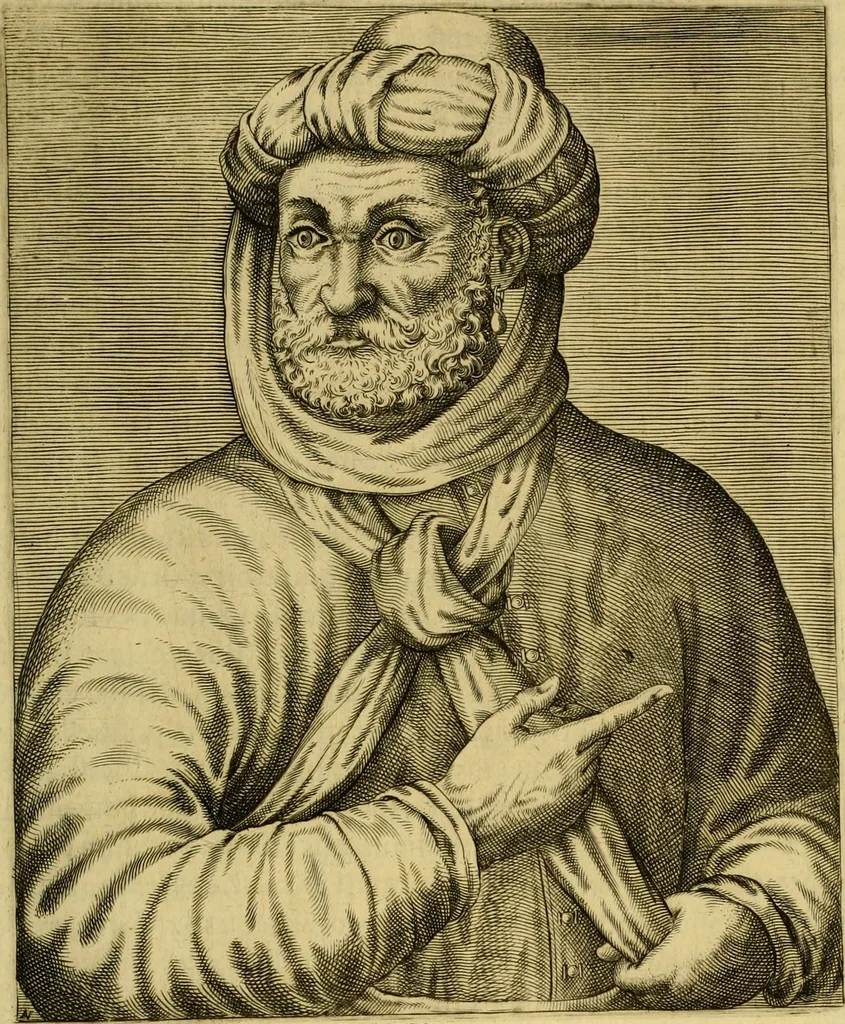 An illustration from Les vrais pourtraits et vies des hommes illustres grecz, latins et payens, 1584, leaf 486