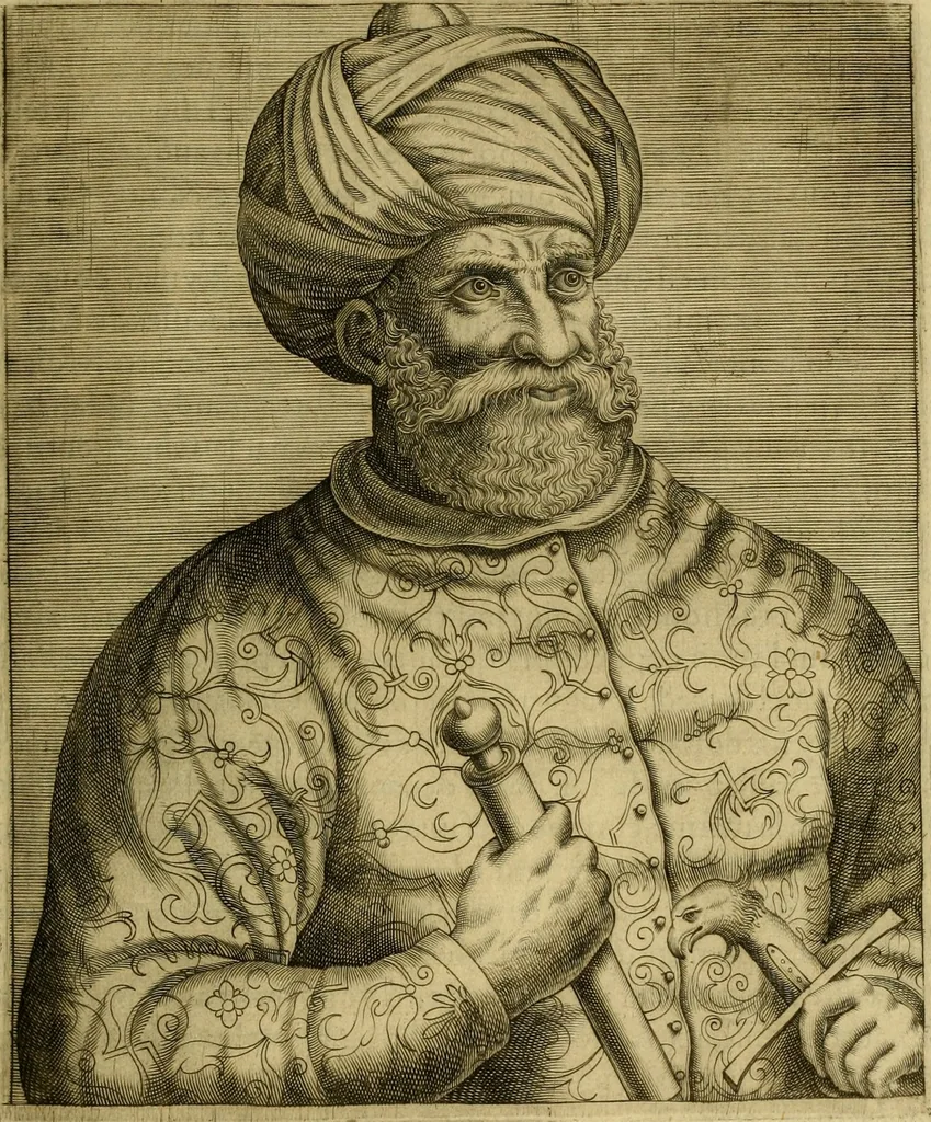 An illustration from Les vrais pourtraits et vies des hommes illustres grecz, latins et payens, 1584, leaf 490