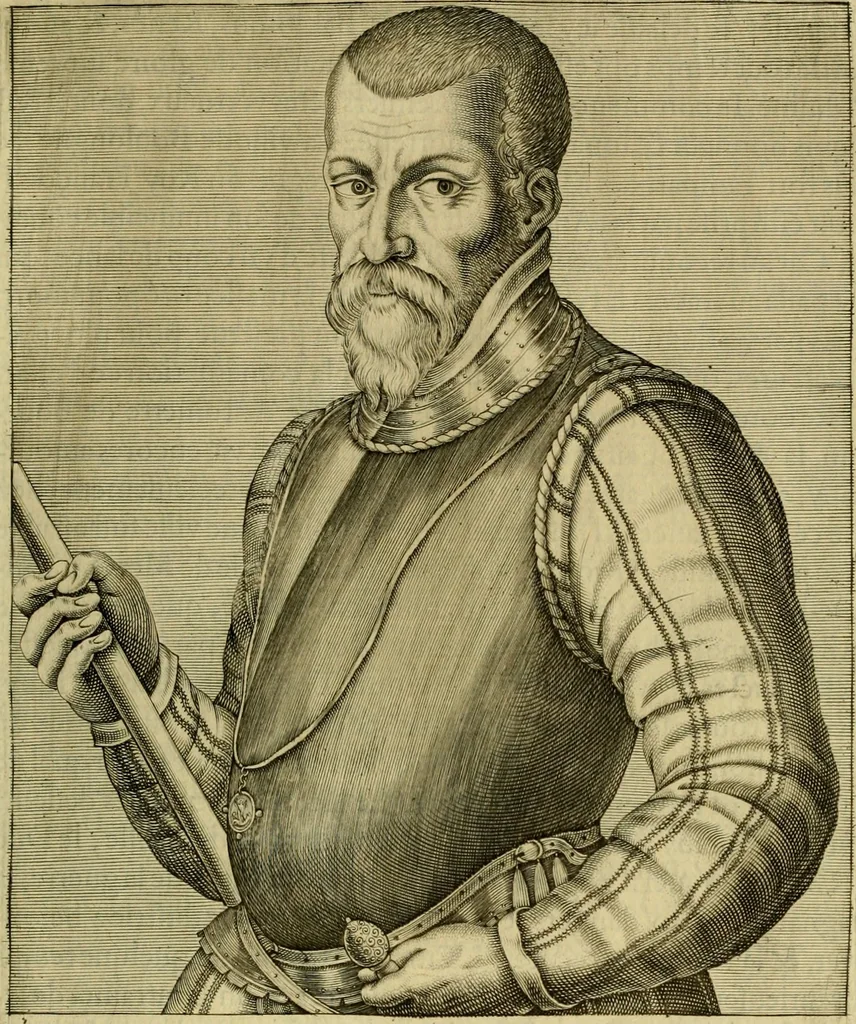 An illustration from Les vrais pourtraits et vies des hommes illustres grecz, latins et payens, 1584, leaf 50
