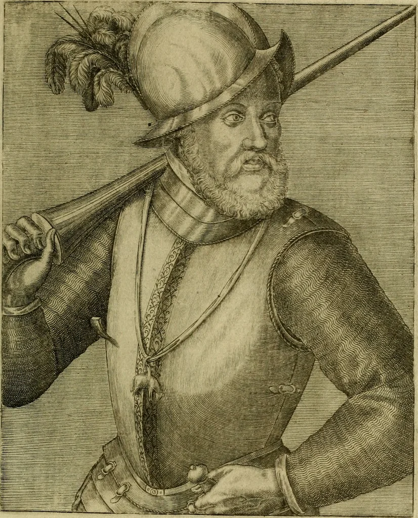 An illustration from Les vrais pourtraits et vies des hommes illustres grecz, latins et payens, 1584, leaf 90