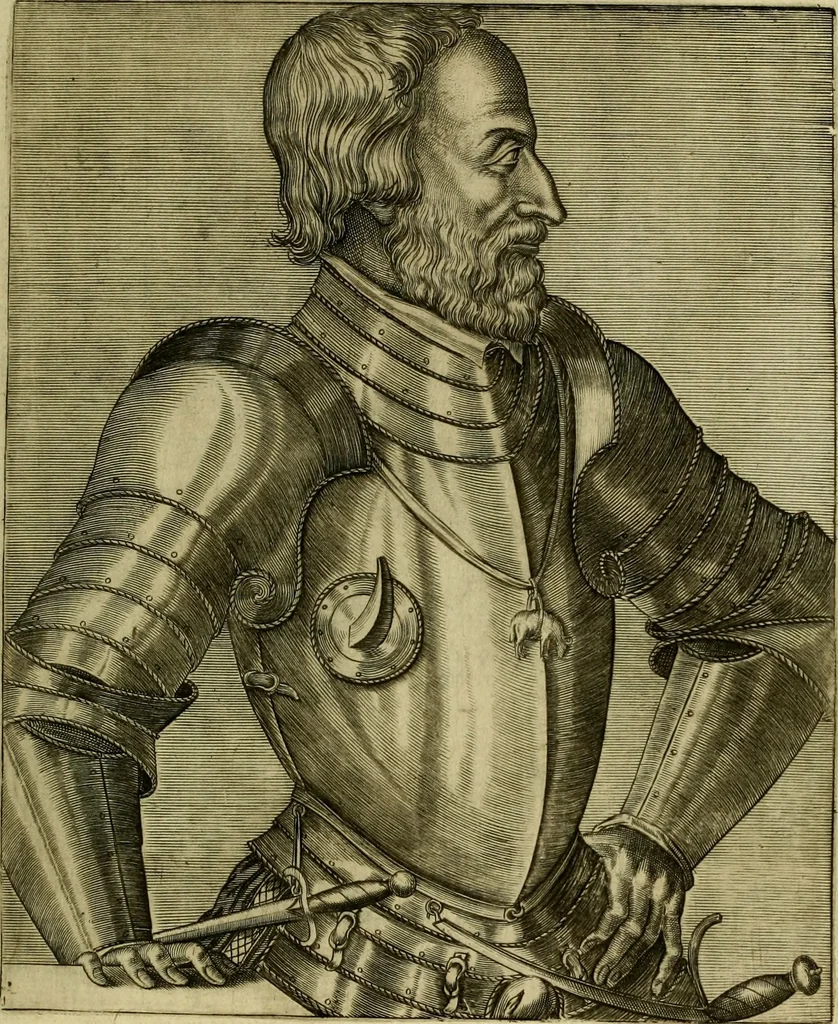 An illustration from Les vrais pourtraits et vies des hommes illustres grecz, latins et payens, 1584, leaf 92