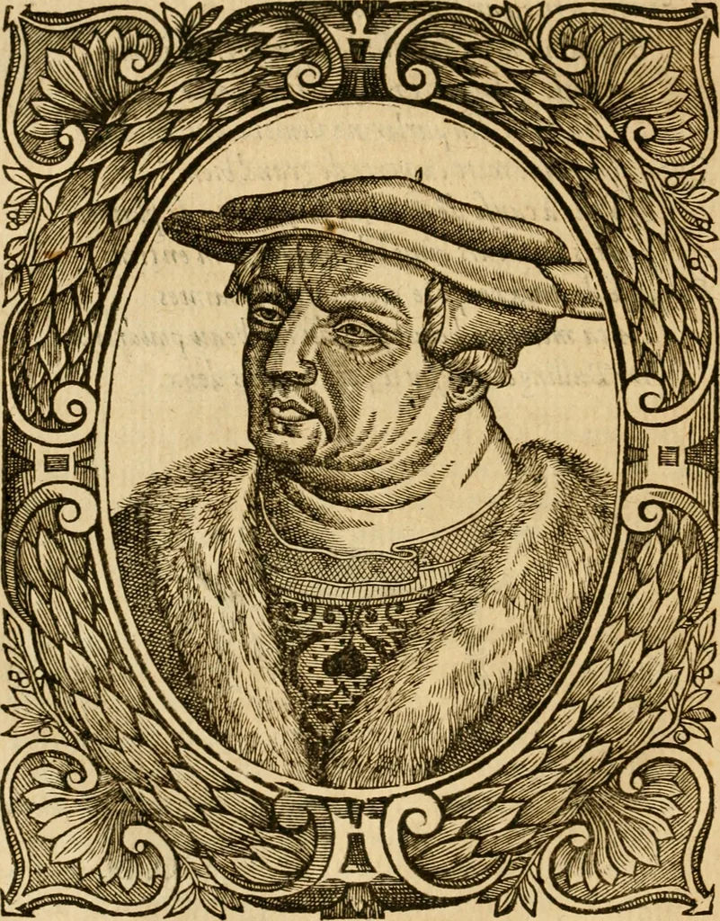 An illustration from Les vrais povrtraits des hommes illvstres en piete et doctrine : dv trauail desquels Diev s'est serui en ces derniers temps, pour remettre sus la vraye Religion en diuers pays de la chrestienté : auec les descriptions de leur vie & de leurs faits plus memorables : plvs, qvaranteqvatre emblemes chrestiens, 1581, leaf 121