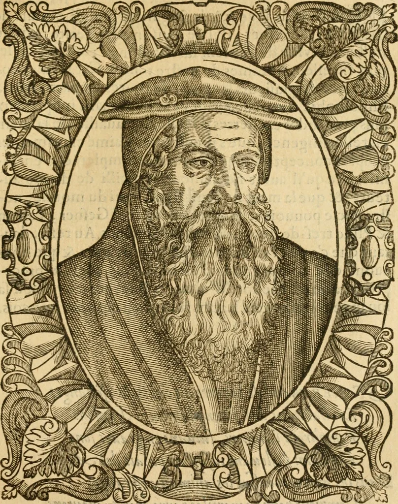 An illustration from Les vrais povrtraits des hommes illvstres en piete et doctrine : dv trauail desquels Diev s'est serui en ces derniers temps, pour remettre sus la vraye Religion en diuers pays de la chrestienté : auec les descriptions de leur vie & de leurs faits plus memorables : plvs, qvaranteqvatre emblemes chrestiens, 1581, leaf 128