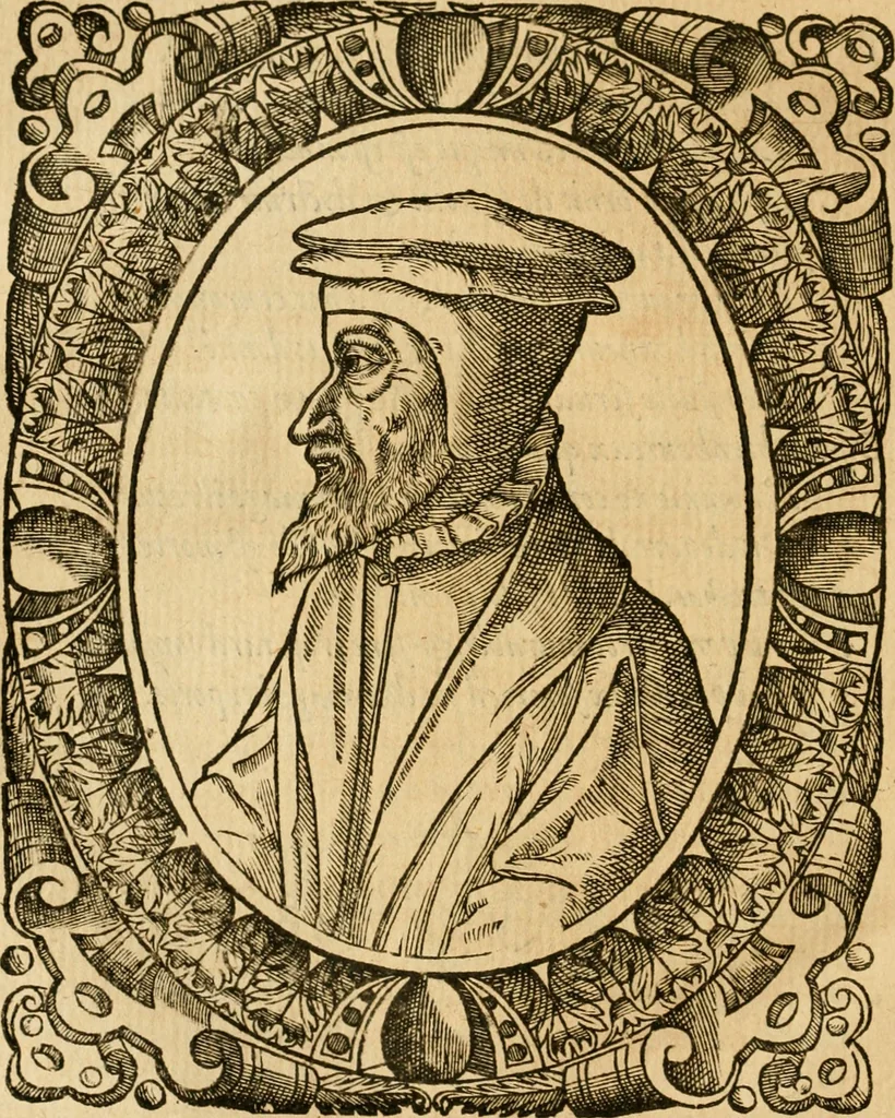 An illustration from Les vrais povrtraits des hommes illvstres en piete et doctrine : dv trauail desquels Diev s'est serui en ces derniers temps, pour remettre sus la vraye Religion en diuers pays de la chrestienté : auec les descriptions de leur vie & de leurs faits plus memorables : plvs, qvaranteqvatre emblemes chrestiens, 1581, leaf 137