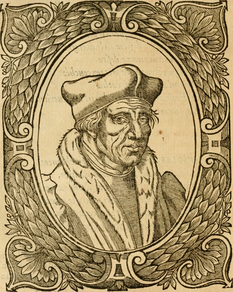An illustration from Les vrais povrtraits des hommes illvstres en piete et doctrine : dv trauail desquels Diev s'est serui en ces derniers temps, pour remettre sus la vraye Religion en diuers pays de la chrestienté : auec les descriptions de leur vie & de leurs faits plus memorables : plvs, qvaranteqvatre emblemes chrestiens, 1581, leaf 163